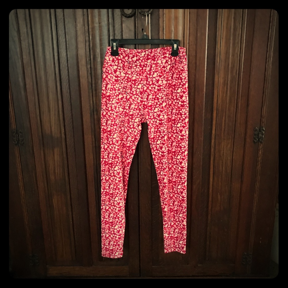 Lularoe Heart ♥️Valentine leggings